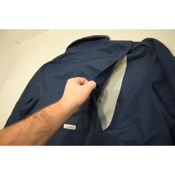 Habit Vented Fishing Shirt Blue Long Sleeve Camping Outdoors Mens Size XL - Picture 10 of 10